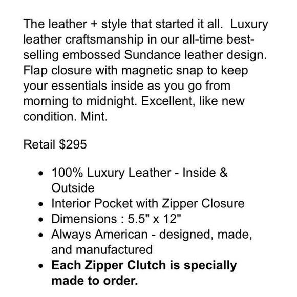 COASTAL ROAD -🎉HP🎉 Gray Marble Custom-Made Leather Zipper-Accent Envelope Clutch - Picture 13 of 15